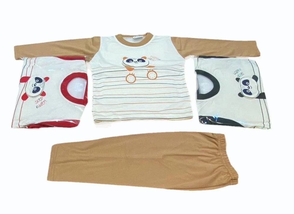 Kids Panda Print Baba Suit, photo 1
