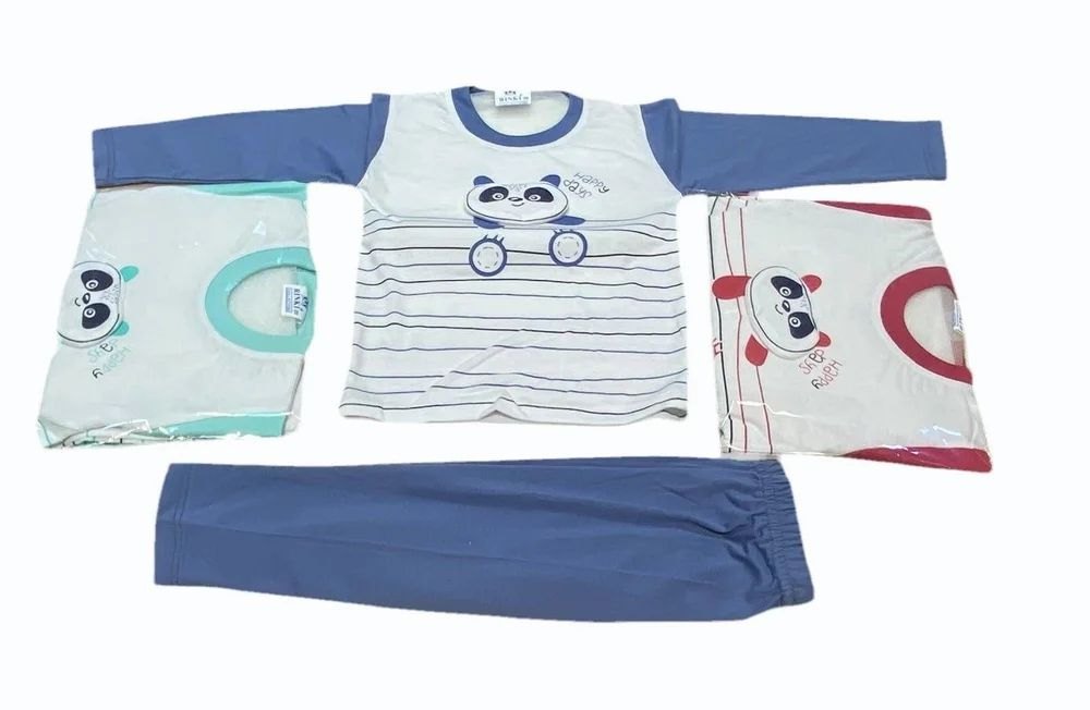 Kids Panda Stripe Baba Suit, photo 1